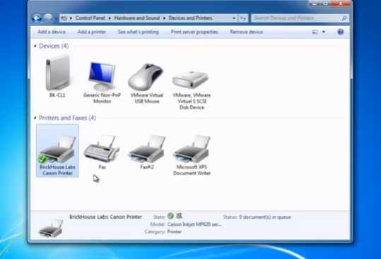 sharing printer in windows 7