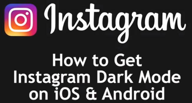 how to get dark mode on Instagram on ios