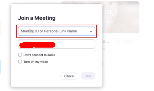 Join the Meeting at zoom
